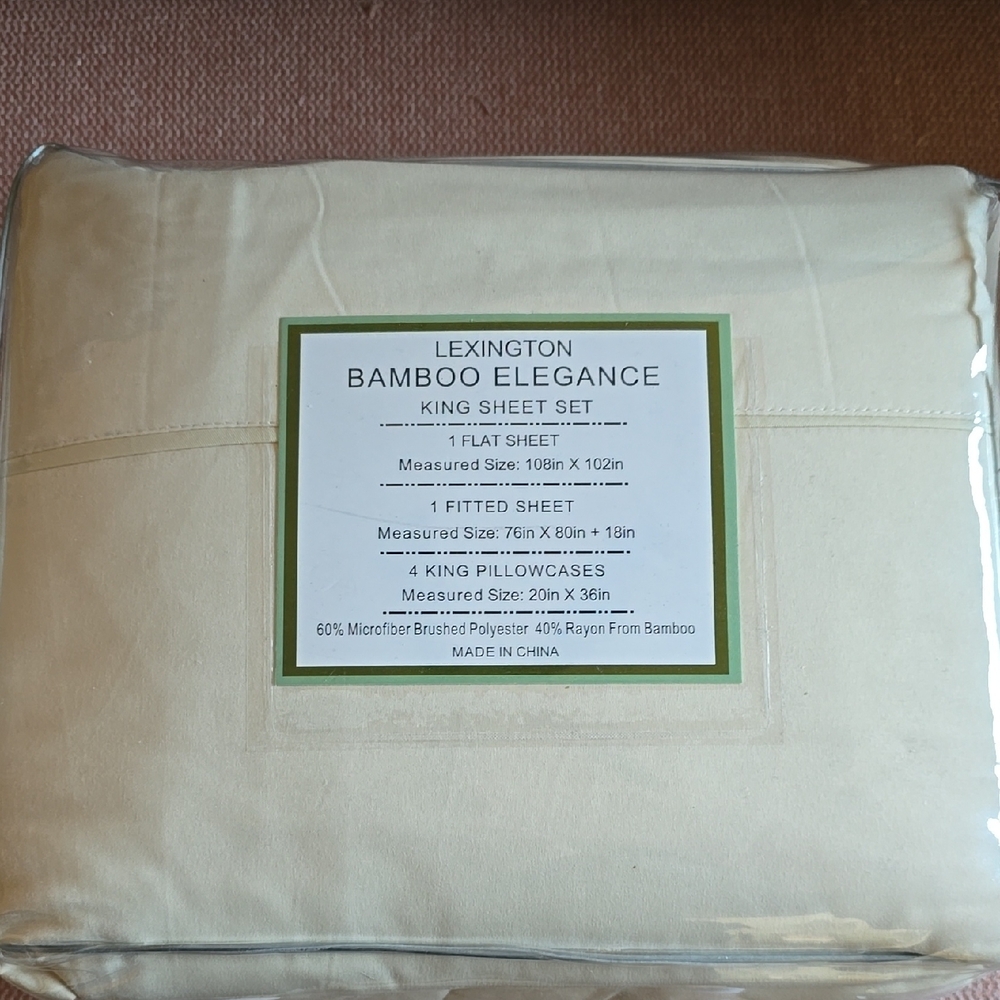Bamboo Elegance King Sheet Set - Cream